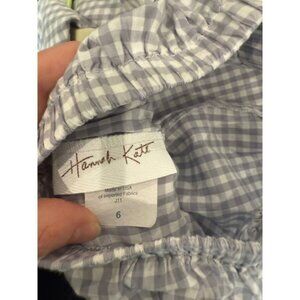 Hannah Kate Kids‎ Gingham Elephant Appliqué Outfit Set - 2 Piece EUC Gray